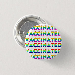 Chapa Redonda De 2,5 Cm Patrón de arco iris gay para lgbtq vacunado, Orgul