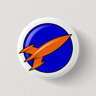 Chapa Redonda De 2,5 Cm Patrulla espacial Rocketpunk Insignia Pin Badge