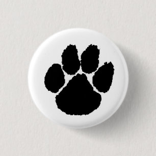 Chapa Redonda De 2,5 Cm Paw_Print