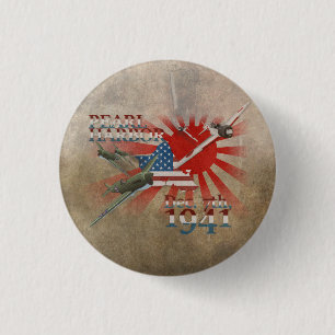 Chapa Redonda De 2,5 Cm Pearl Habor 7 de diciembre de 1941
