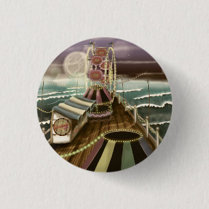 Chapa Redonda De 2,5 Cm Peer balneario Vintage Fairground