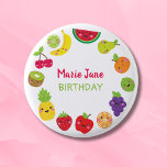 Chapa Redonda De 2,5 Cm Pegatina<br><div class="desc">colección de fiestas de fruta dulce kawaii</div>