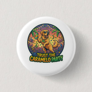 Chapa Redonda De 2,5 Cm Pegatina divertida del perro de caramelo de la fie