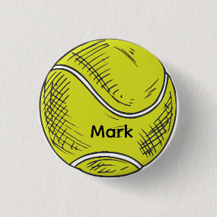 Chapa Redonda De 2,5 Cm Pelota de tenis