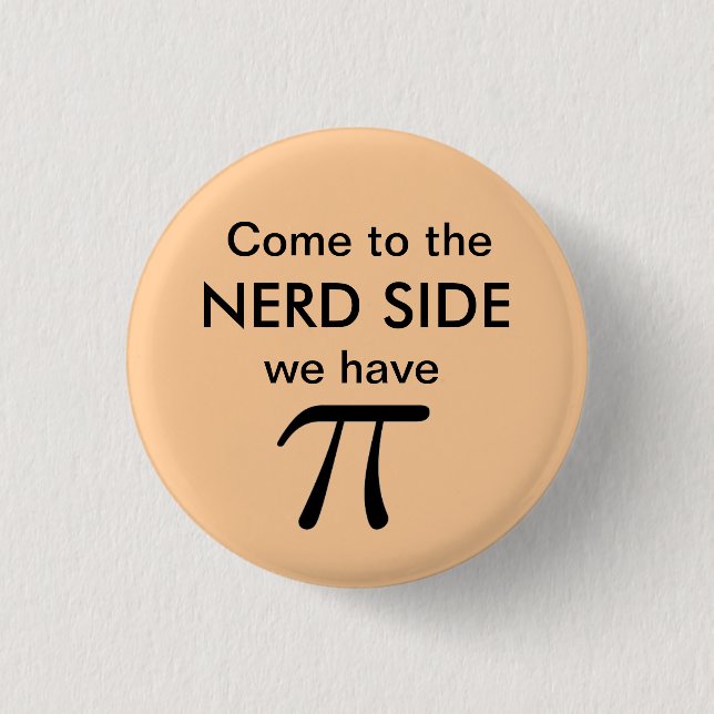 Chapa Redonda De 2,5 Cm Perno del pi - MELOCOTÓN (Anverso)