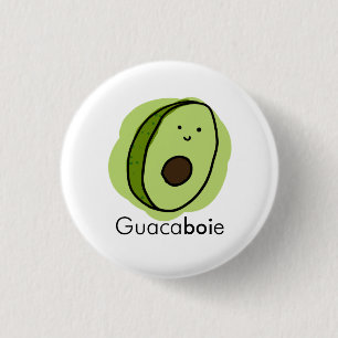 Chapa Redonda De 2,5 Cm Perno lindo "Guacaboie " del guacamole/del