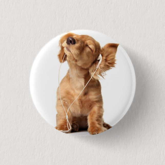 Chapa Redonda De 2,5 Cm perro (Anverso)