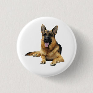 Chapa Redonda De 2,5 Cm Perro pastor alemán