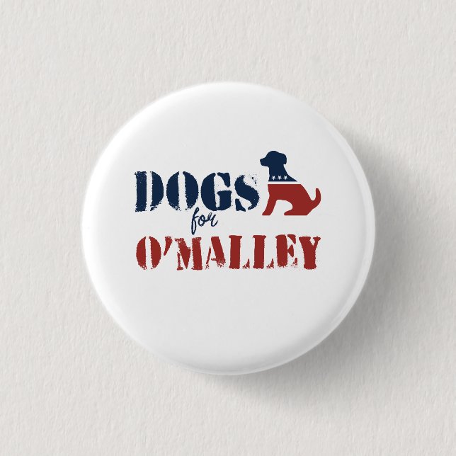 Chapa Redonda De 2,5 Cm Perros para O'Malley (Anverso)
