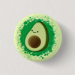 Chapa Redonda De 2,5 Cm Personalizado aguacate