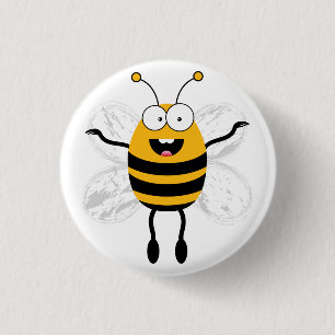 Chapa Redonda De 2,5 Cm Personalizado Bee