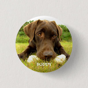 Chapa Redonda De 2,5 Cm Personalizado de chocolate blanco
