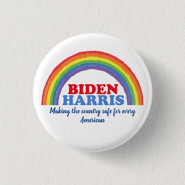 Chapa Redonda De 2,5 Cm Personalizado de cotizaciones Inspiradoras Biden H (Anverso)