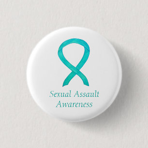 Chapa Redonda De 2,5 Cm Personalizado de información sobre agresiones sexu