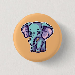 CHAPA REDONDA DE 2,5 CM PERSONALIZADO ELEPHANT