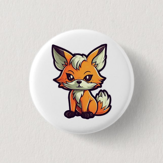 CHAPA REDONDA DE 2,5 CM PERSONALIZADO FOX (Anverso)