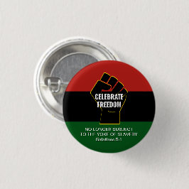 Chapa Redonda De 2,5 Cm Personalizado Juneteeth CELEBRAR LA LIBERTAD