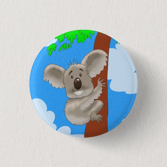 Chapa Redonda De 2,5 Cm Personalizado Koala (Anverso)