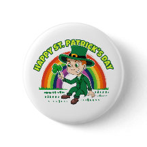 Personalizado lindo leprechaun con shamrock y arco