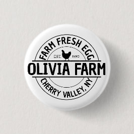 Chapa Redonda De 2,5 Cm Personalizado moderno Propietario de la granja Nom