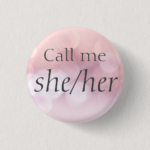 Chapa Redonda De 2,5 Cm Personalizado Pronouns