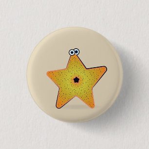 Chapa Redonda De 2,5 Cm Personalizado Starfish