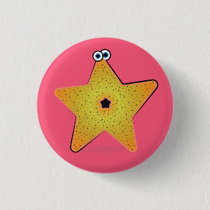 Chapa Redonda De 2,5 Cm Personalizado Starfish