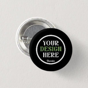 Chapa Redonda De 2,5 Cm personalizado, único, elegante y minimalista hersh