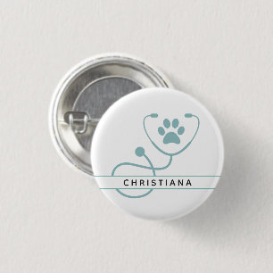 Chapa Redonda De 2,5 Cm Personalizado Veterinarios