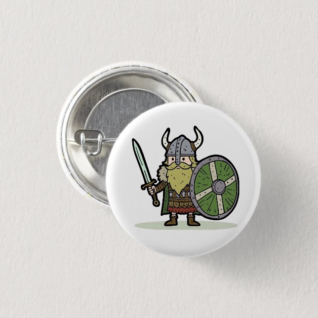 Chapa Redonda De 2,5 Cm Personalizado Viking Botton Pin (Anverso y reverso)