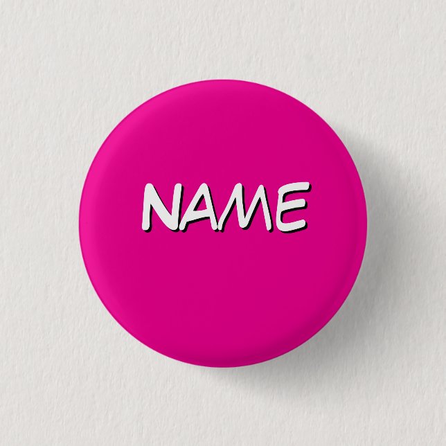 Chapa Redonda De 2,5 Cm Personalizar con nombre (Anverso)