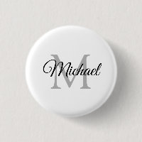 Personalizar Nombre Monograma Plantilla blanca Ele