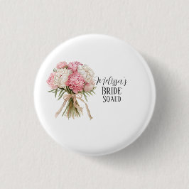 Chapa Redonda De 2,5 Cm Personalized Bride Squad Button