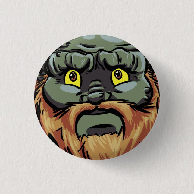 Chapa Redonda De 2,5 Cm Petición del Pin de Zukah (Anverso)