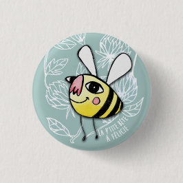 Chapa Redonda De 2,5 Cm Petite Abeille - Little Bee Félicie