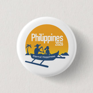 Chapa Redonda De 2,5 Cm Philippines 2026 International Convention Pin
