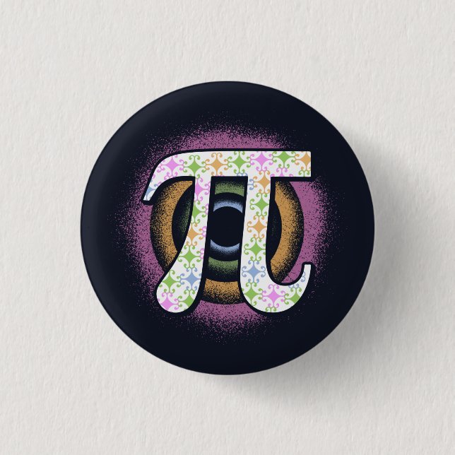 Chapa Redonda De 2,5 Cm Pi Day Math Nerd (Anverso)