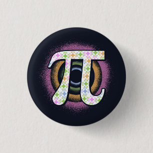 Chapa Redonda De 2,5 Cm Pi Day Math Nerd