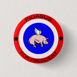 Chapa Redonda De 2,5 Cm Pigasus para presidente Button