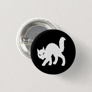 CHAPA REDONDA DE 2,5 CM PIN CAT GOTHIC