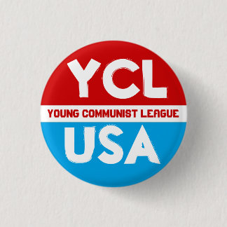 Chapa Redonda De 2,5 Cm Pin comunista joven de la liga (YCLUSA)