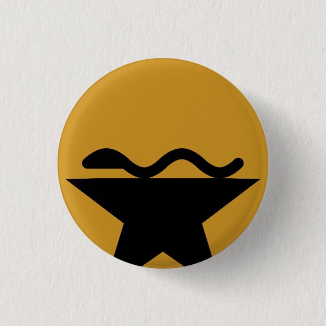 Chapa Redonda De 2,5 Cm Pin de Hamilton Snerd (Anverso)