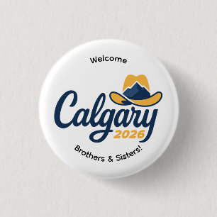 Chapa Redonda De 2,5 Cm Pin de la Convención Internacional de Calgary Cana