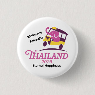 Chapa Redonda De 2,5 Cm Pin de la Convención Internacional de Tailandia 20