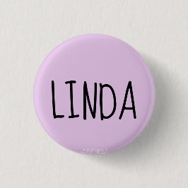 Chapa Redonda De 2,5 Cm Pin de Linda
