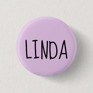 Chapa Redonda De 2,5 Cm Pin de Linda