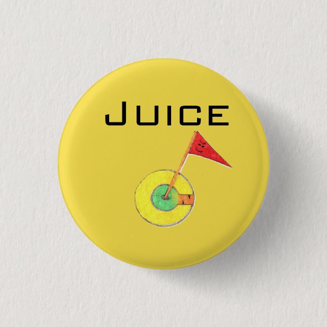 Chapa Redonda De 2,5 Cm Pin de Merch del jugo (Anverso)