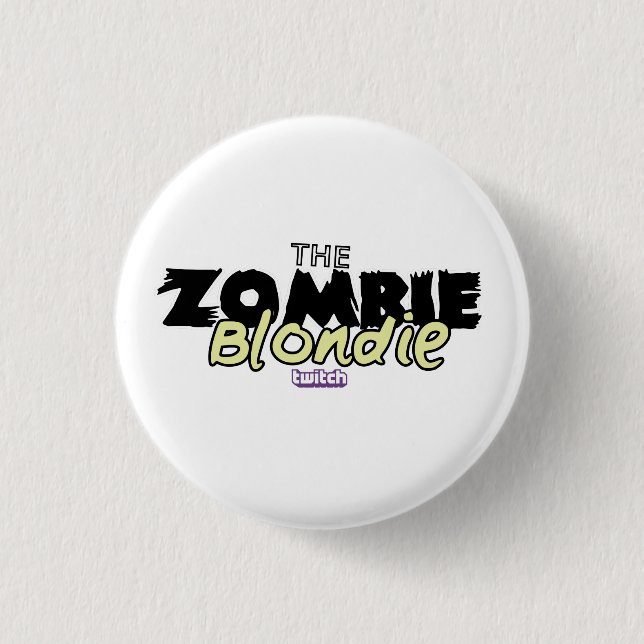 Chapa Redonda De 2,5 Cm ¡Pin de ZombieBlondie! (Anverso)