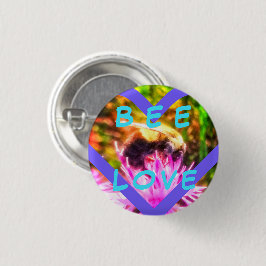 CHAPA REDONDA DE 2,5 CM PIN DEL AMOR DE LA ABEJA DE BNEW PEQUEÑO
