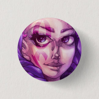 Chapa Redonda De 2,5 Cm Pin del guerrero de la cinta de la ayuda